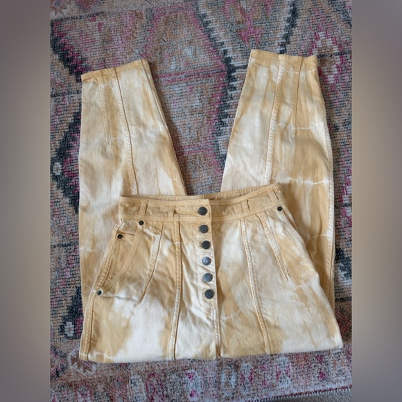 Ulla Johnson Apollo Tie Dyed Ankle Pants - Picture 4 of 6